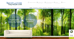 Desktop Screenshot of bedruckte-tapete.de