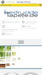 Mobile Screenshot of bedruckte-tapete.de