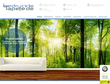 Tablet Screenshot of bedruckte-tapete.de